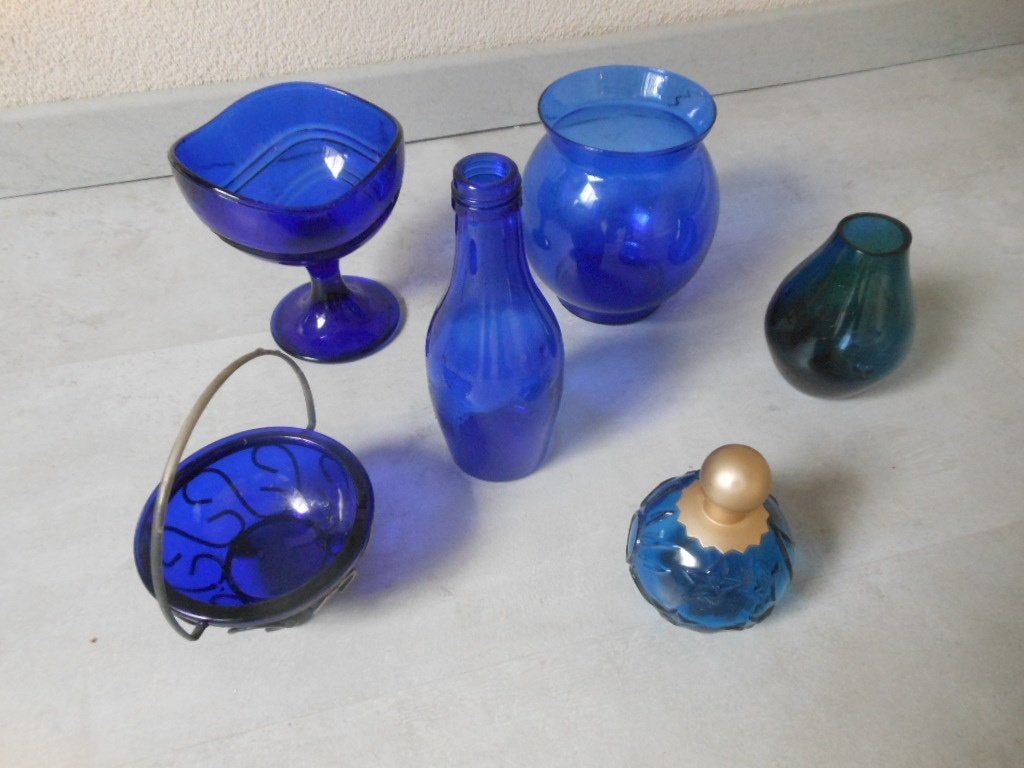 blauw flessen, Ophalen
