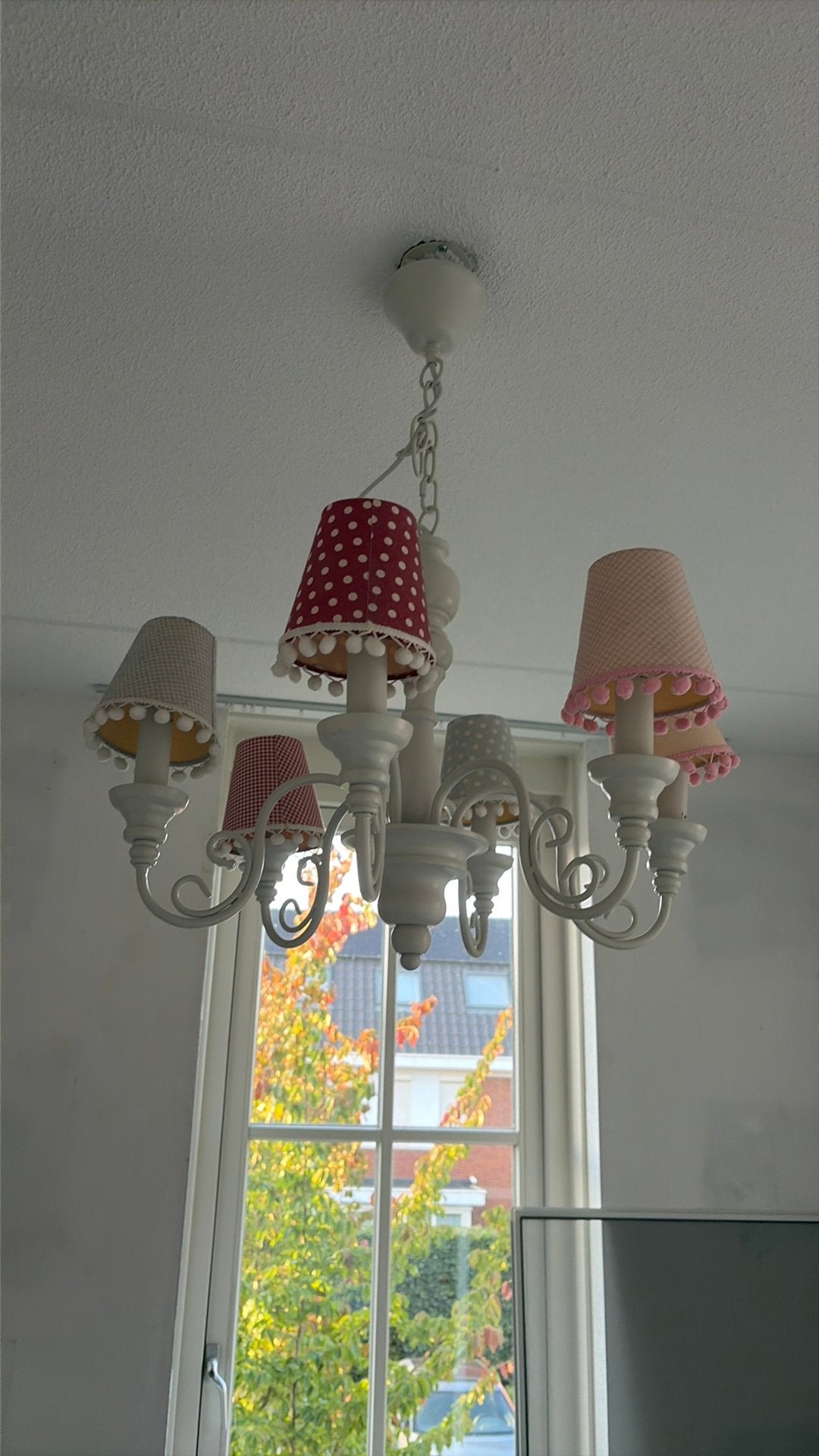 Leuke kroonluchter, kinderkamer, Huis en Inrichting, Lampen | Hanglampen, Ophalen, Gebruikt, Metaal