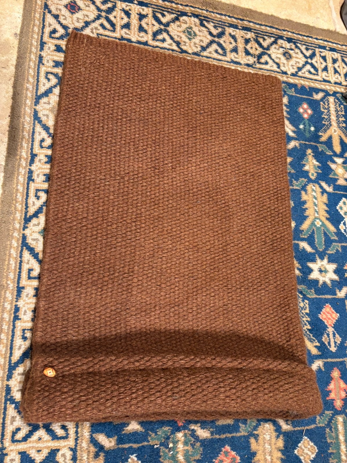 Barok wollen dekje roestbruin Mayatex, Full (L), Overige merken, Overige typen, Nieuw