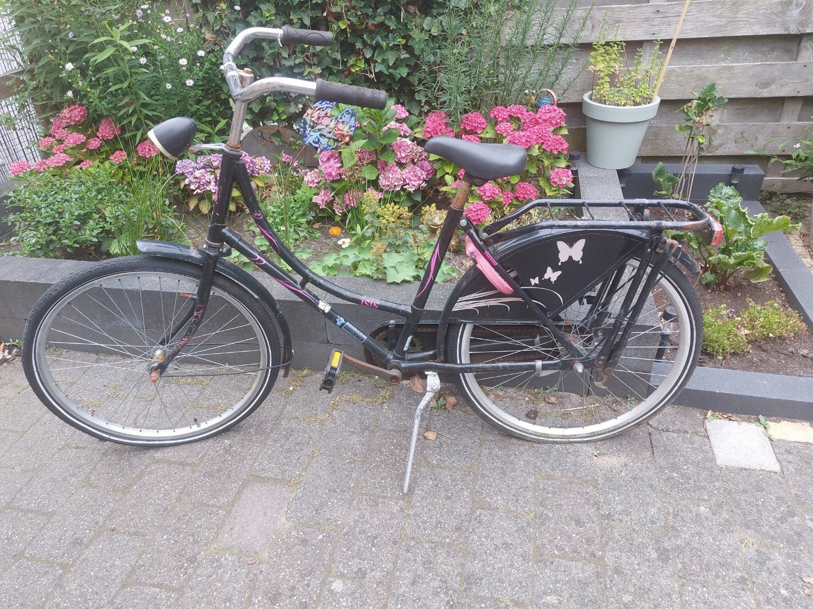 Meisjesfiets - Opknappertje, Ophalen of Verzenden, Gebruikt, Terugtraprem, 24 inch