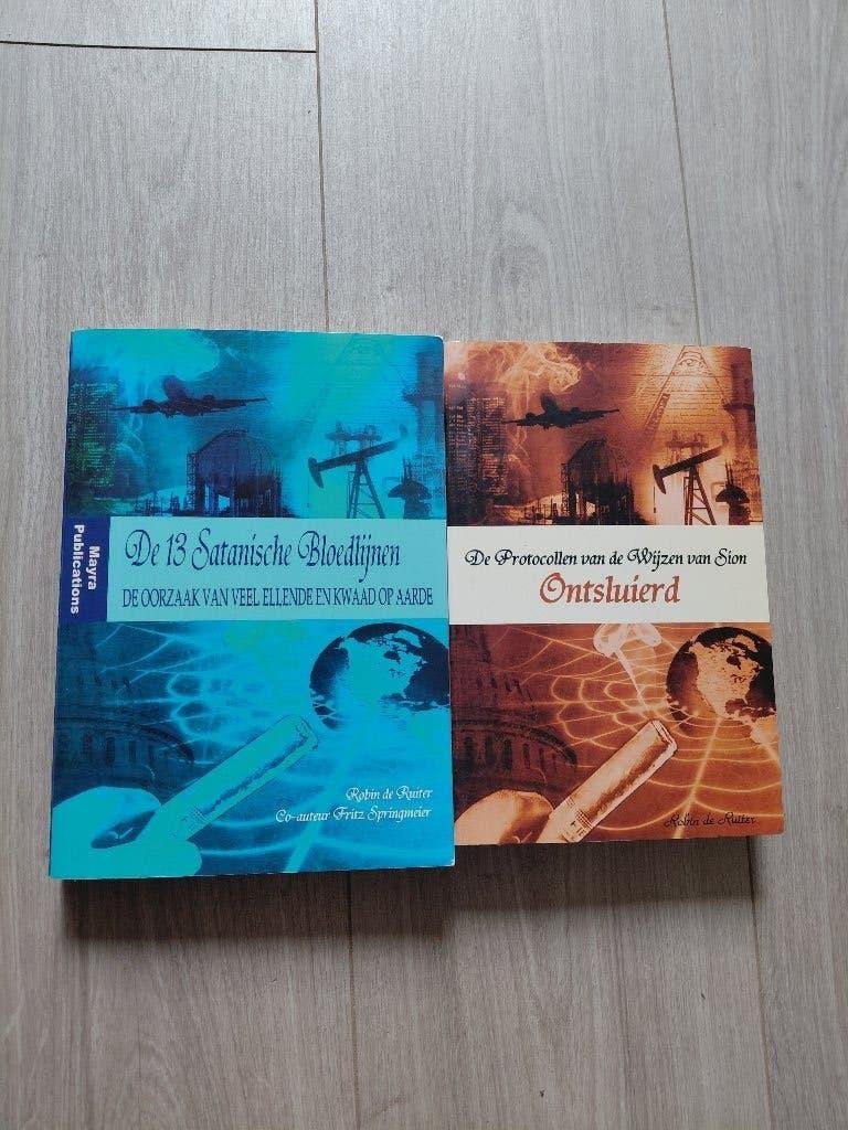 2 x Robin de Ruiter - De 13 Satanische Bloedlijnen & De prot, Boeken, Ophalen of Verzenden, Gelezen, Spiritualiteit algemeen, Overige typen