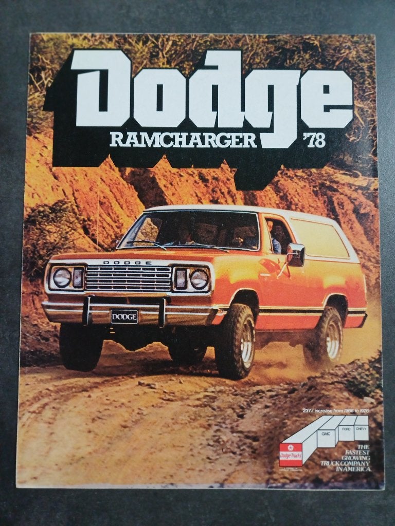 Dodge Ramcharger brochure uit 1977, Ophalen of Verzenden, Zo goed als nieuw, Overige merken