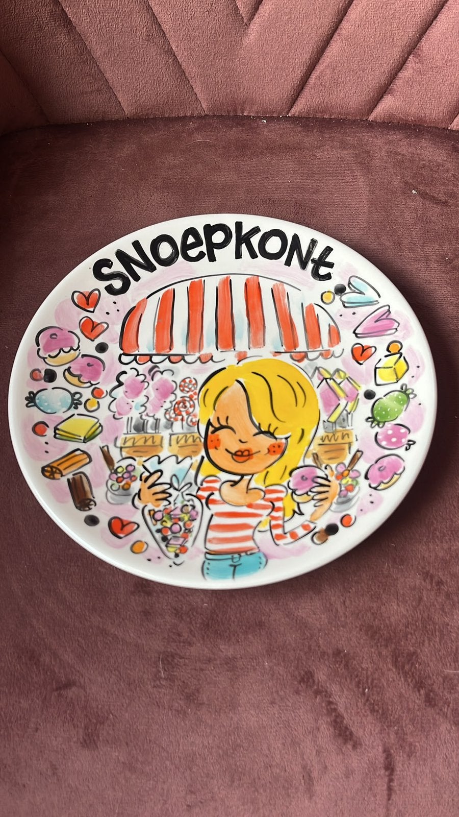 Blond Amsterdam bordje snoepkont, Ophalen of Verzenden, Aardewerk, Bord(en)