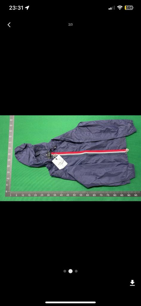Moncler windbreaker donkerblauw, Ophalen of Verzenden, Nieuw, Maat 48/50 (M), Blauw