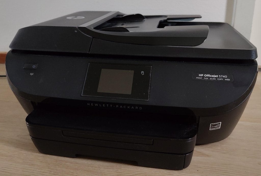 HP Officejet 5740, Computers en Software, Printers, Ophalen, Gebruikt, Inkjetprinter, Draadloos