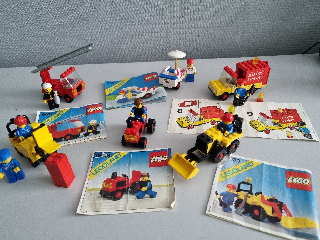 6 Vintage Lego setjes jaren 70, Kinderen en Baby's, Speelgoed | Duplo en Lego, Ophalen of Verzenden, Gebruikt, Complete set, Lego