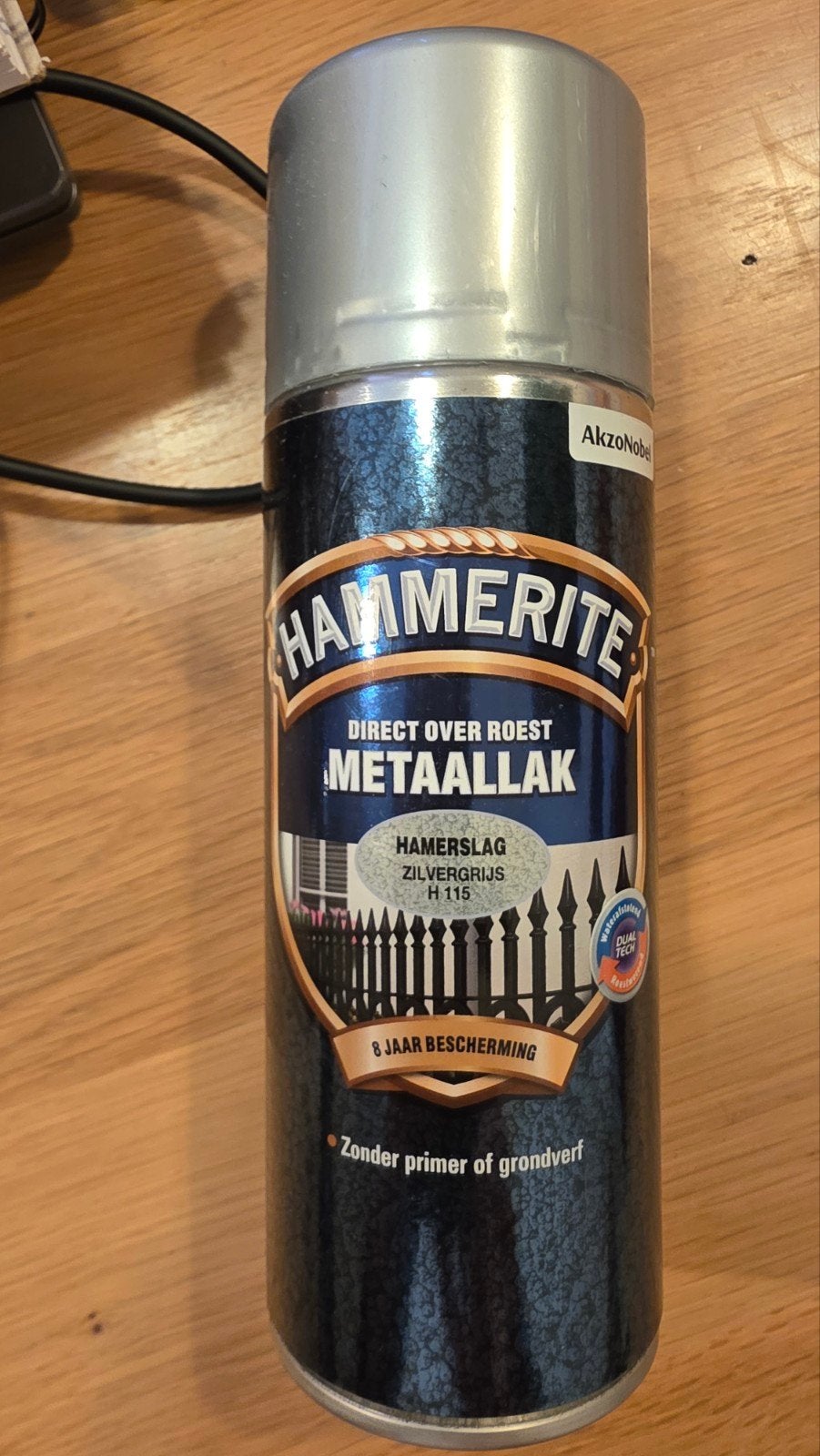Hammerite Metaallak Hamerite Zilvergrijs H115 Spuitbus, Ophalen of Verzenden