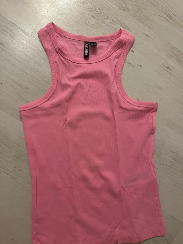 Pieces Tanktop roze - Maat XS, Kleding | Dames, Tops, Ophalen of Verzenden, Zo goed als nieuw, Roze, Zonder mouw