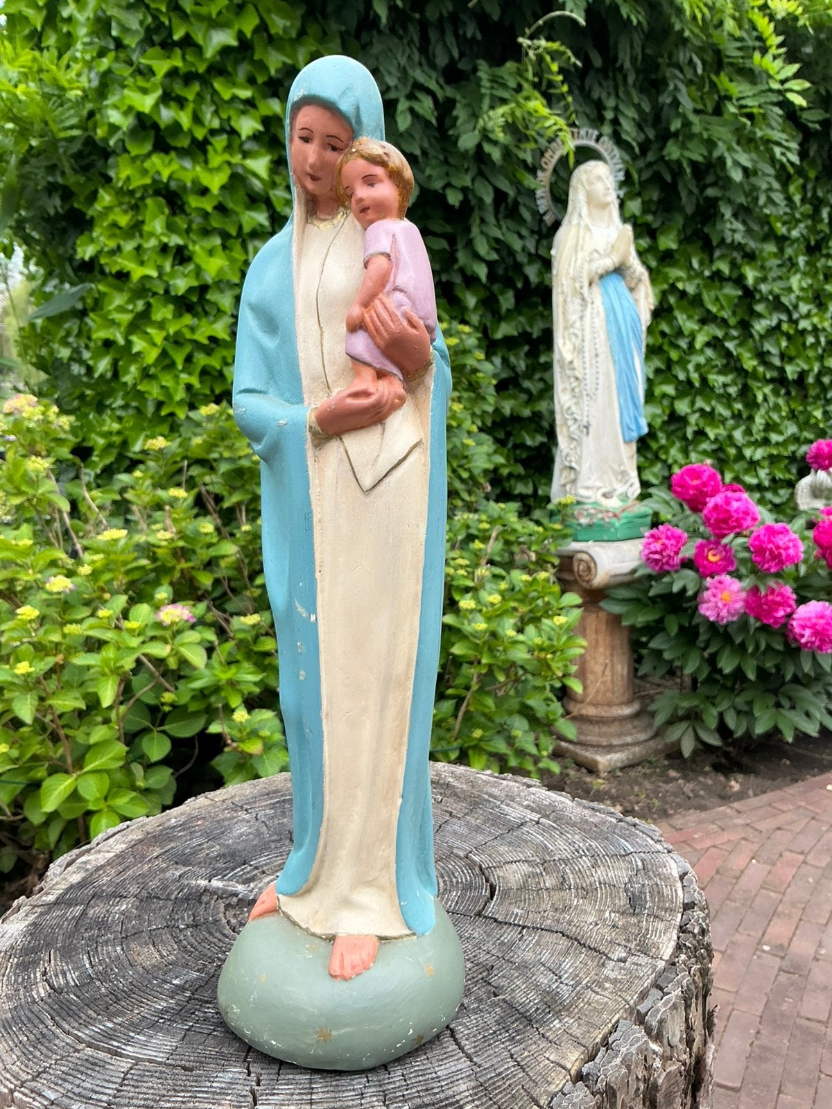 Mariabeeld ❤️ Maria met kindje, Antiek en Kunst, Ophalen of Verzenden