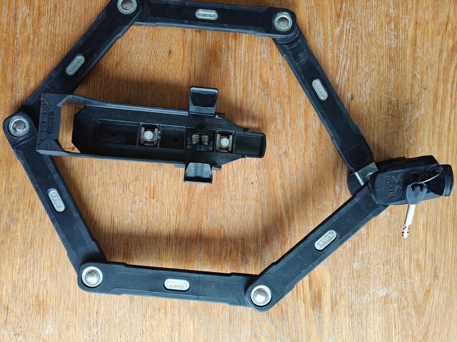 ABUS Bordo X Plus vouwslot met houder en sleutels, Ophalen of Verzenden, Zo goed als nieuw, Vouwslot