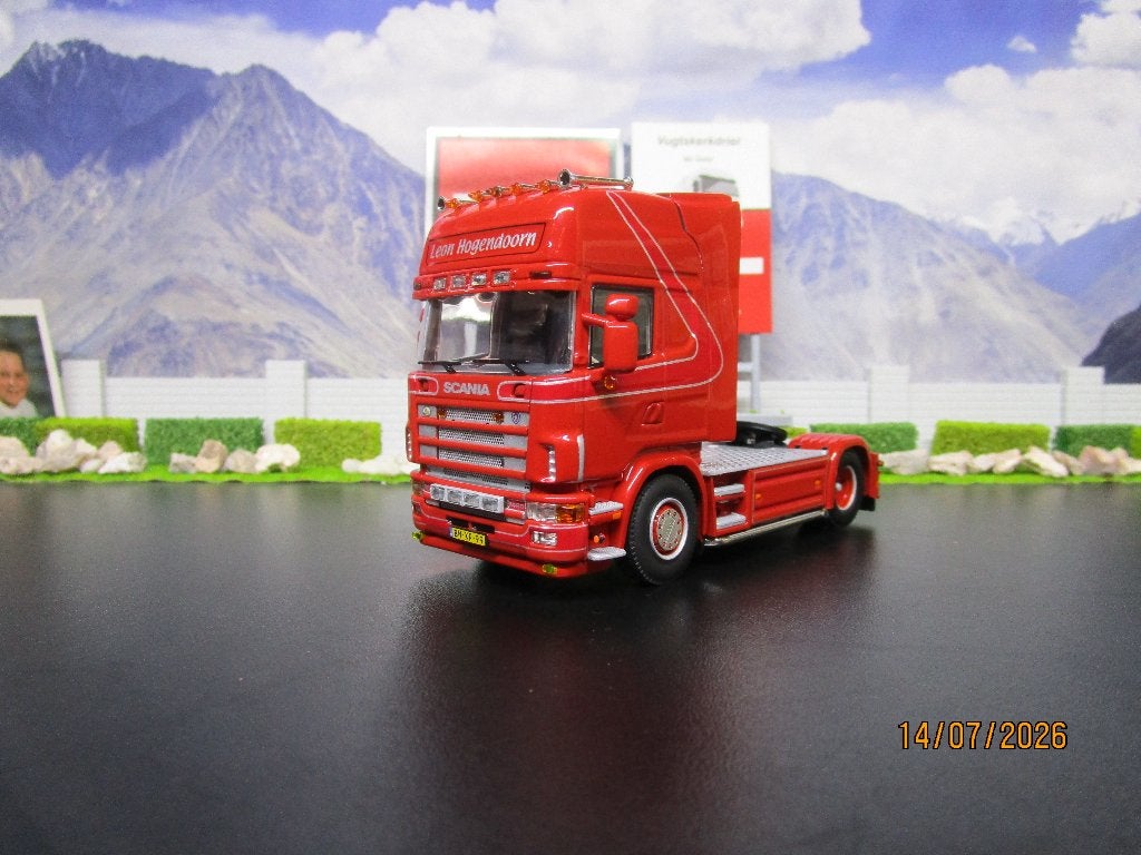 nieuw wsi 01-4988 leon hogendoorn scania 4 topline 4x2, Hobby en Vrije tijd, Modelauto's | 1:50, Ophalen of Verzenden, Nieuw, Bus of Vrachtwagen
