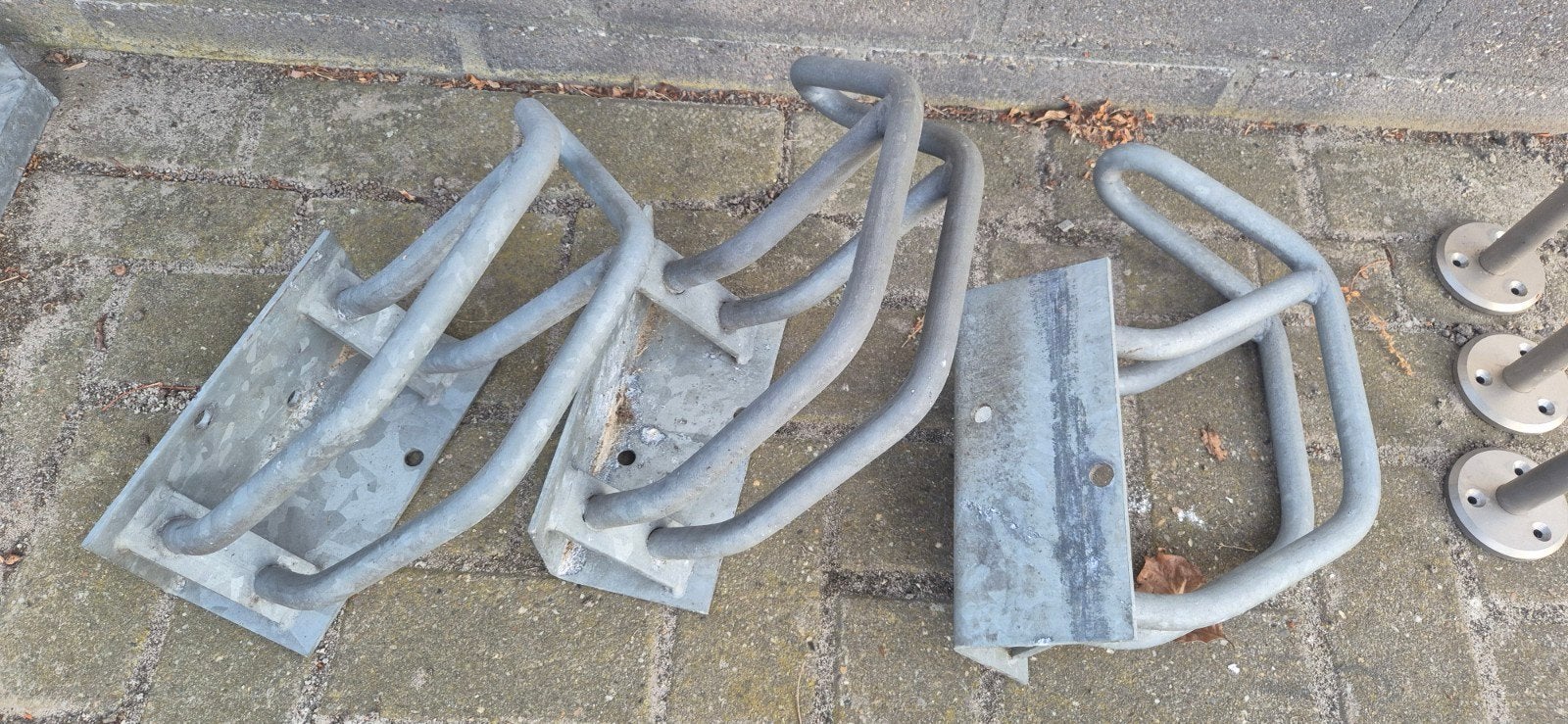 3x Fietsklemmen - Gegalvaniseerd staal, Ophalen, Zo goed als nieuw