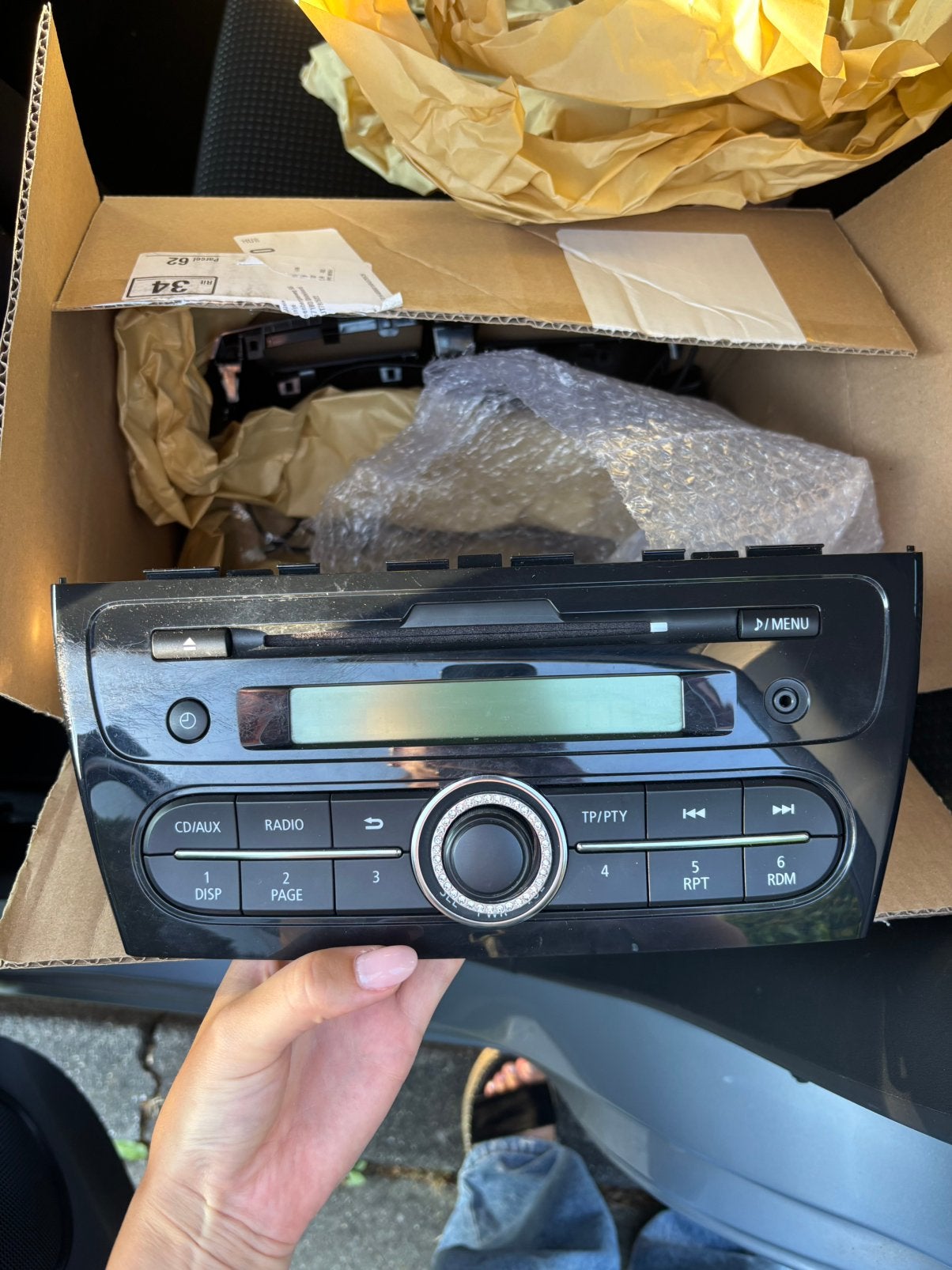 Originele Mitsubishi Space Star radio CD/AUX8701A538, Auto diversen, Autoradio's, Ophalen of Verzenden, Gebruikt