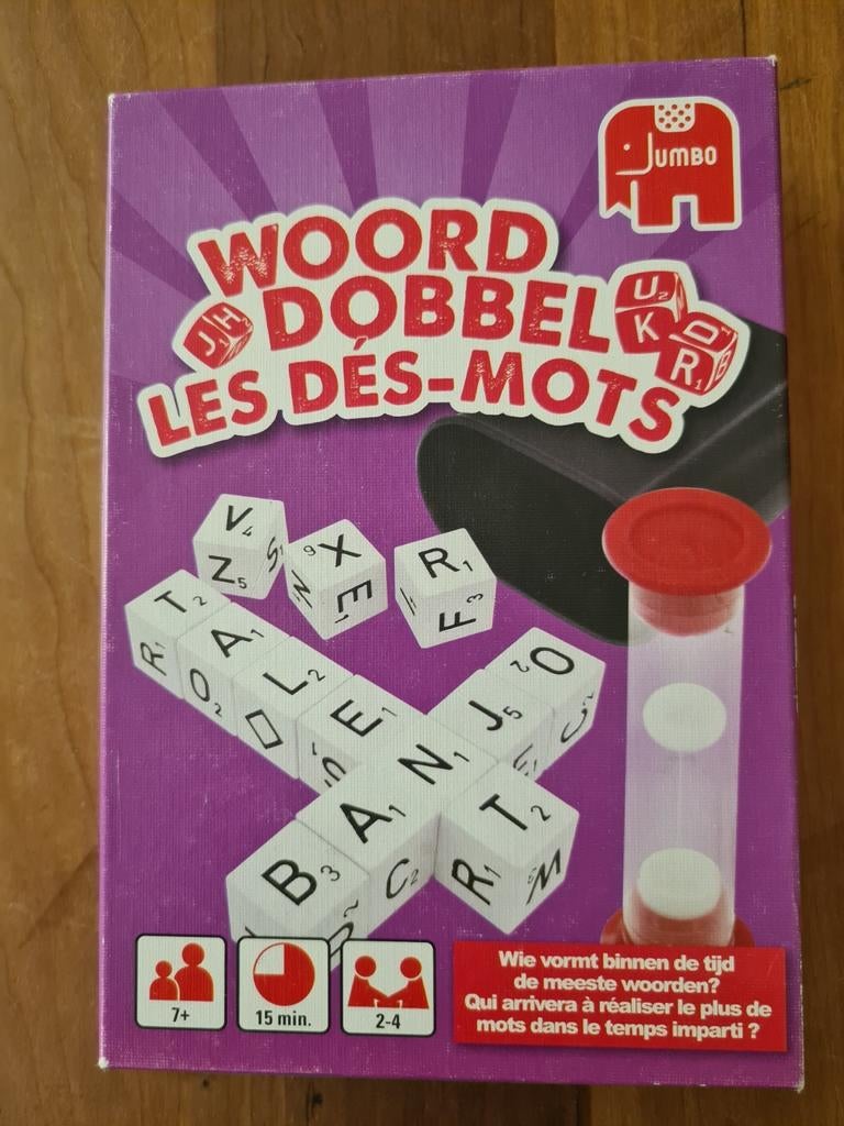Woord Dobbel spel van Jumbo in nieuwstaat, Vijf spelers of meer, Ophalen of Verzenden, Zo goed als nieuw, Jumbo