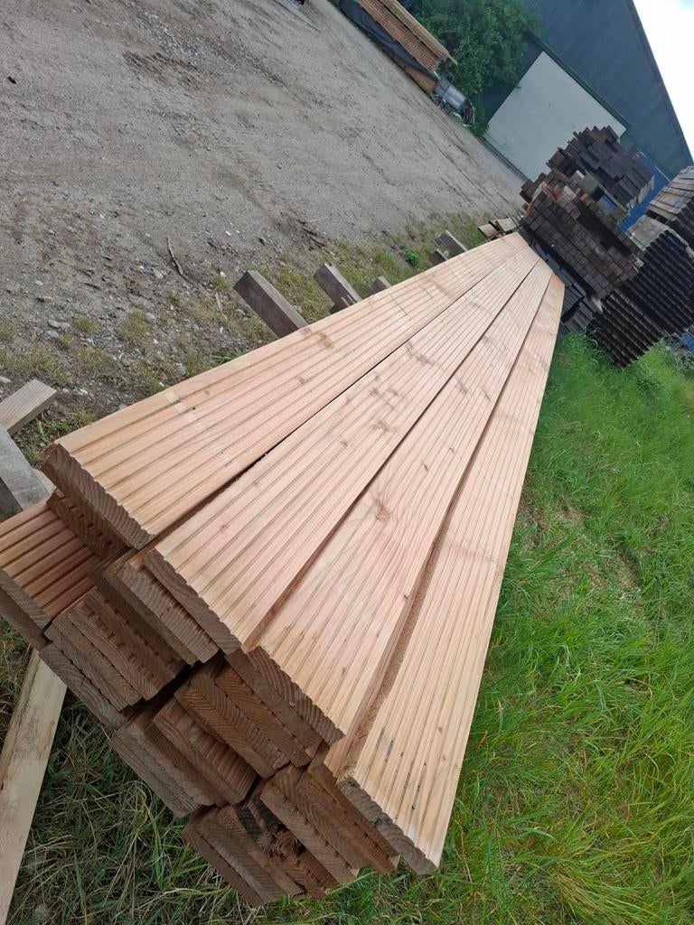 Partij 26 st douglas vlonderplanken 4 m b keuze bezorgen mog, Ophalen, Nieuw, 250 cm of meer, Planken