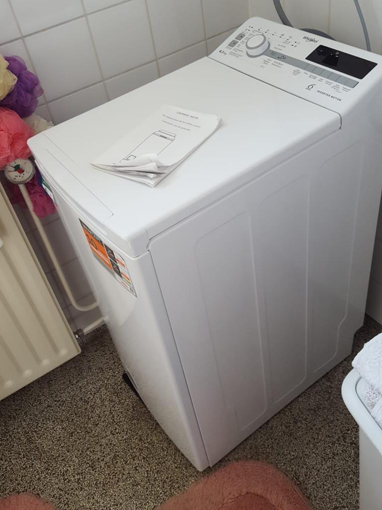 Whirlpool bovenlader wasmachine; bijna nieuw.!, Ophalen, Gebruikt