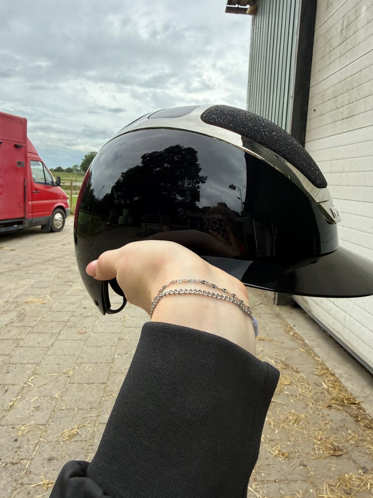 Kask Star Lady pure shine schaal m, Ophalen of Verzenden, Zo goed als nieuw, Dressuur, Rijhelm/cap