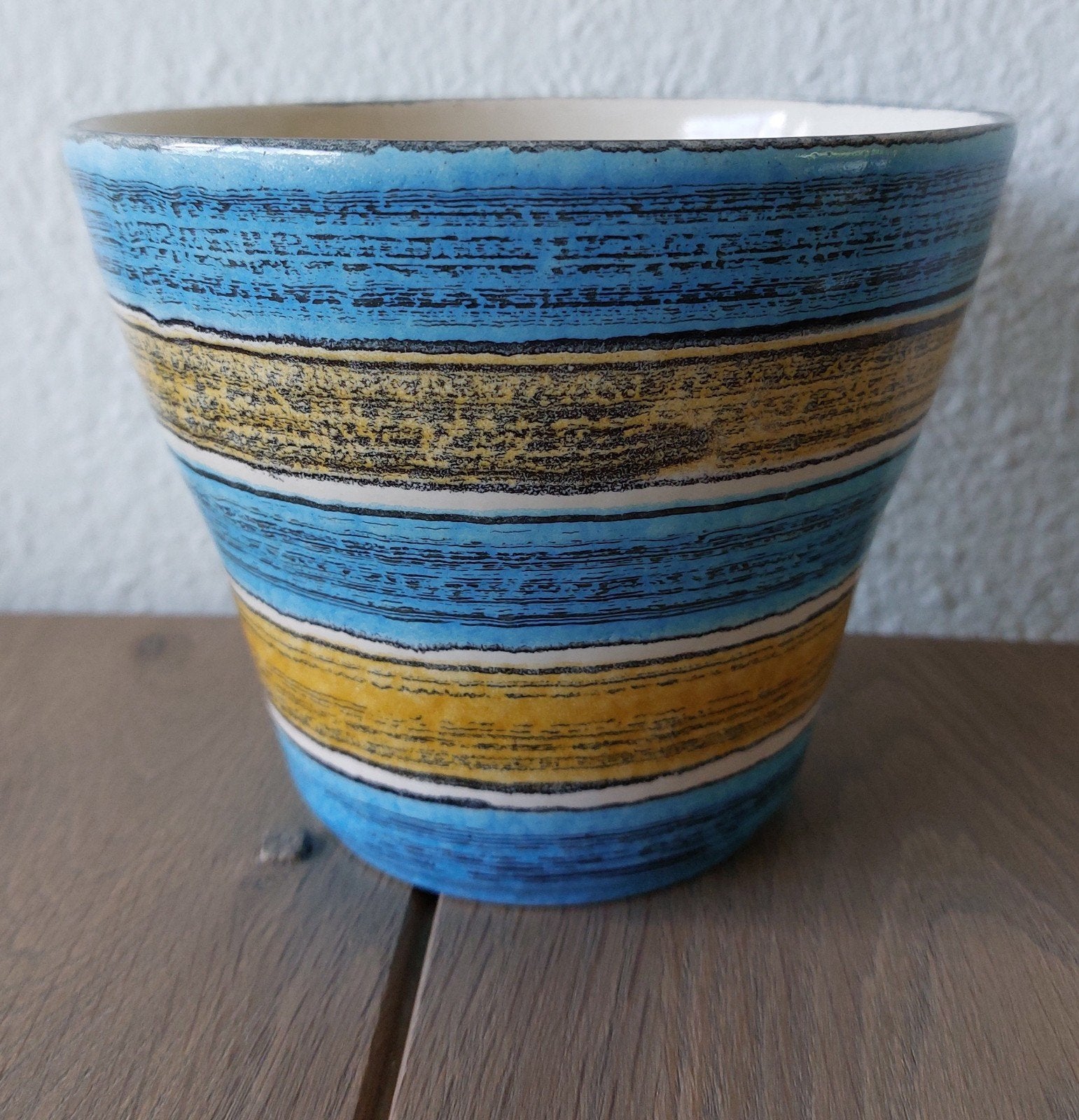 Vintage bloempot jaren '60/'70, Ophalen of Verzenden