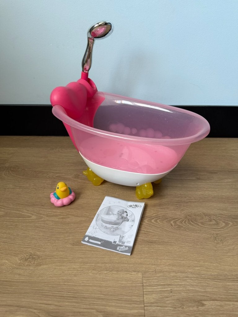 BABY born interactieve badkuip 828366 met douche & badeend, Ophalen of Verzenden, Zo goed als nieuw, Babypop