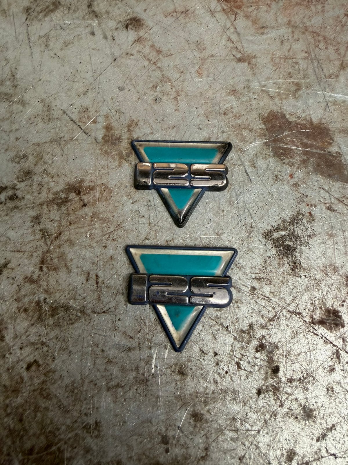 Piaggio skr beenschild embleem 125cc 180cc, Ophalen of Verzenden