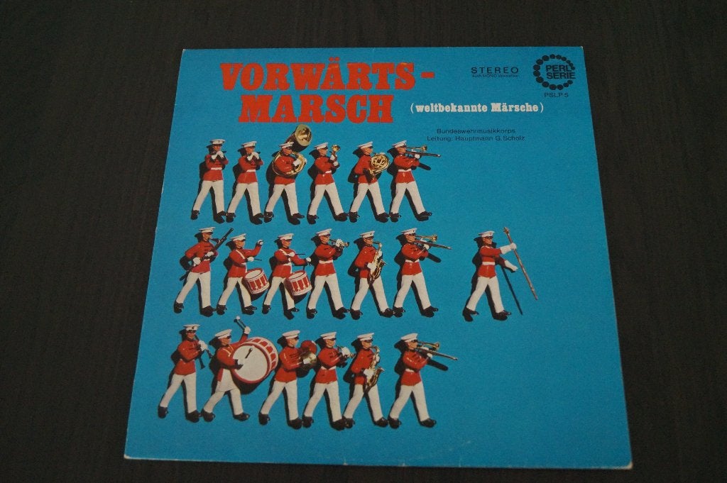 LP Bundeswehrmusikkorps - Vorwarts Marsch - krasvrij 1551, Ophalen, LP, Pop, Zo goed als nieuw