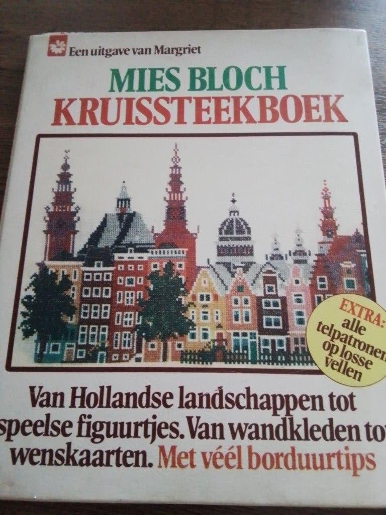 Mies bloch map met leuk oude borduurpatroen 8 stuks, Ophalen of Verzenden, Zo goed als nieuw, Handborduren, Patroon