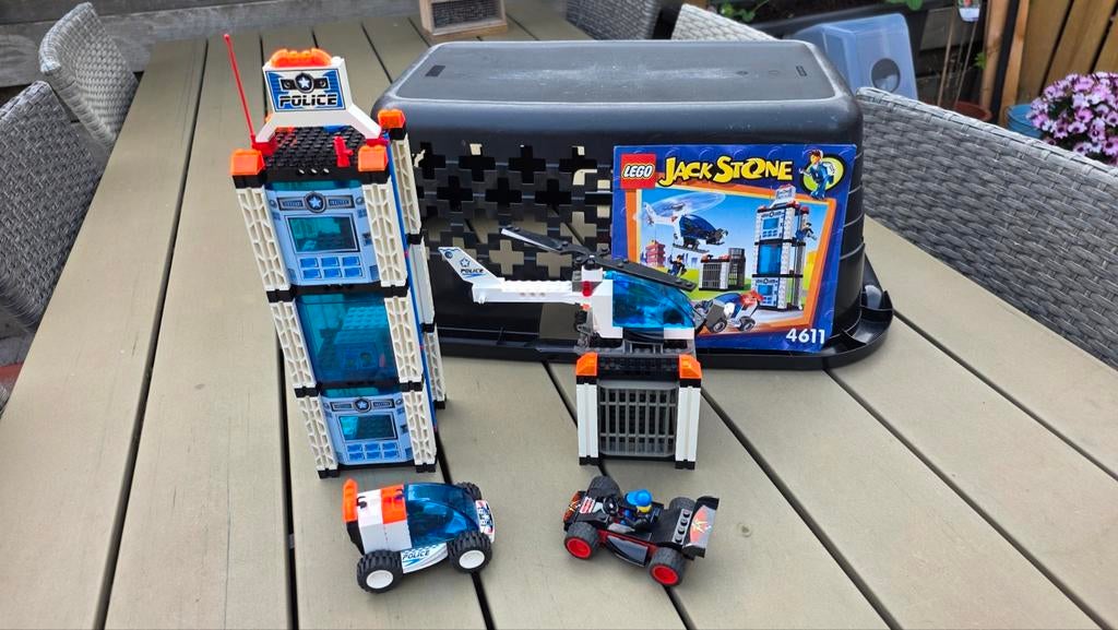 Lego Jack Stone Politiebureau 4611 met boekje, Ophalen of Verzenden, Gebruikt, Overige merken