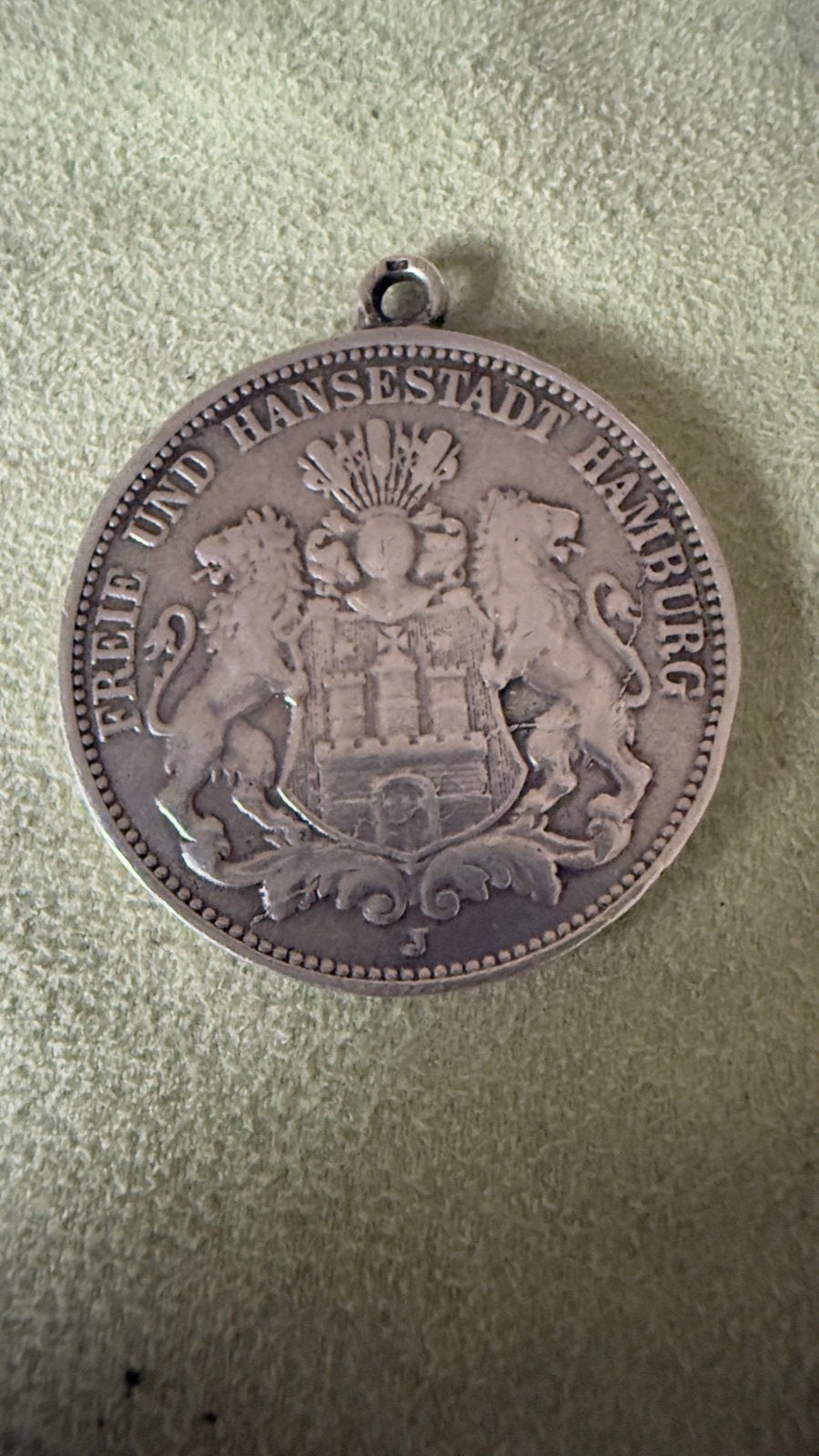Hamburg 3 Mark 1909-J Silver, Verzenden, Duitsland