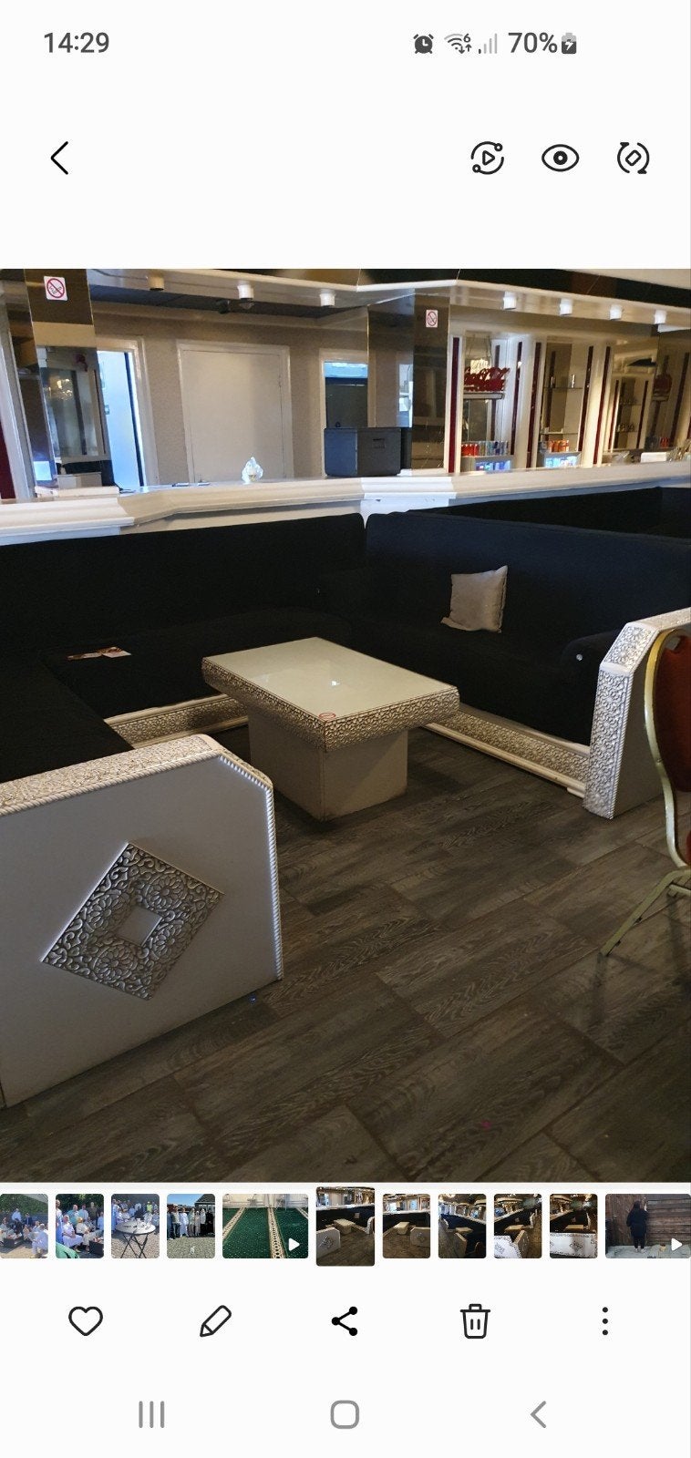 Compleet bankstel voor restaurateurs - ideaal voor horeca, Gebruikt, 300 cm of meer, 75 tot 100 cm, Ophalen of Verzenden