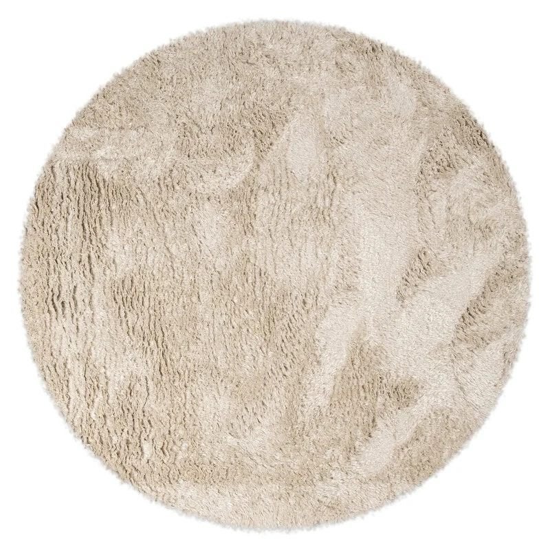 Hoogpolig Rond Vloerkleed (nieuw €879 nu voor €295), Ophalen, Rond, 200 cm of meer, Beige