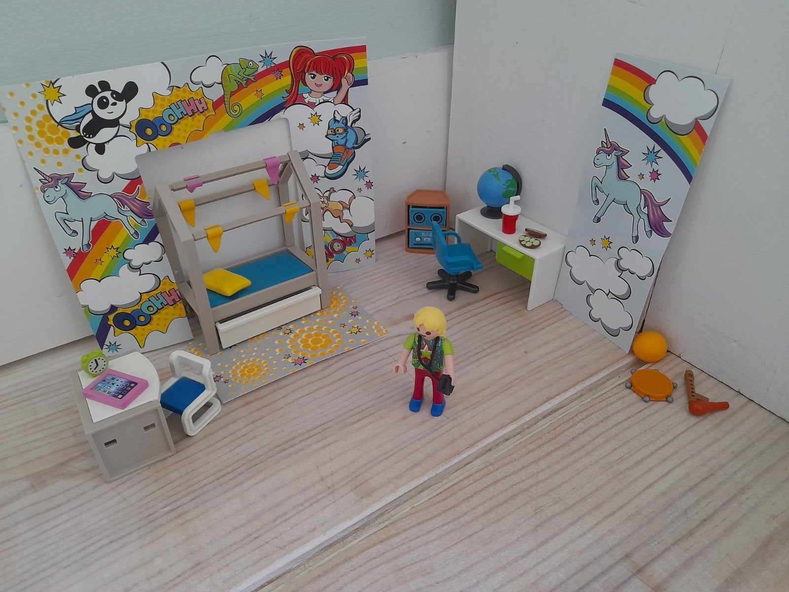 Playmobil Tienerkamer met Bed, Bureau en Accessoires, Complete set, Overige typen, Ophalen of Verzenden, Zo goed als nieuw