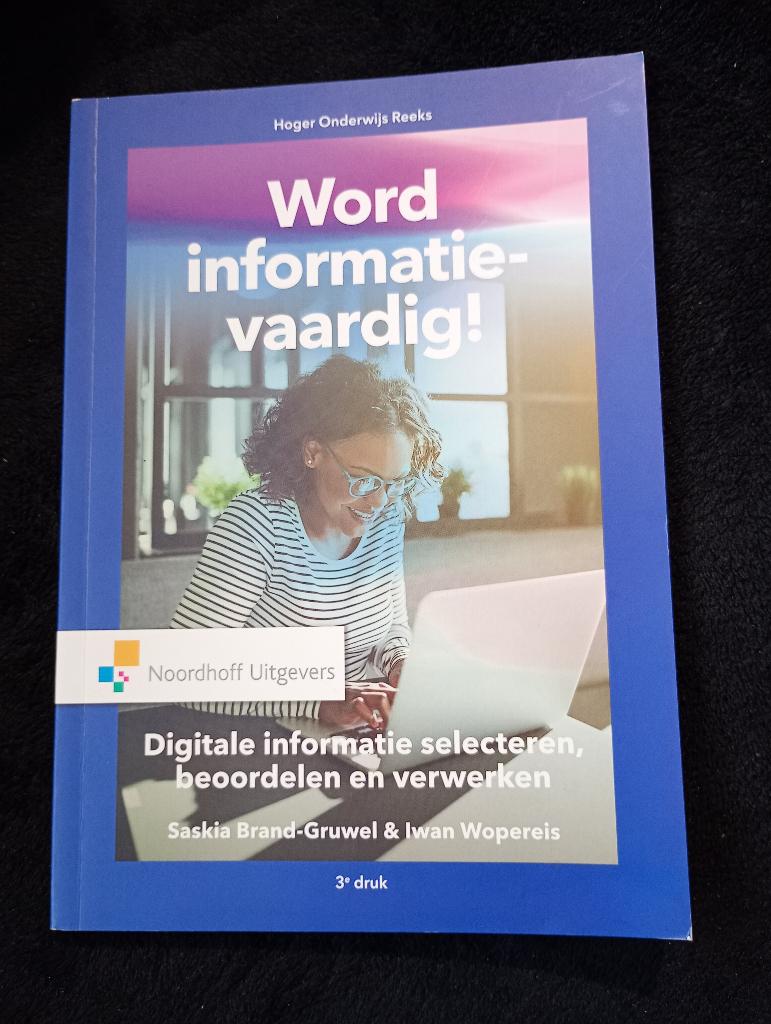 Brand-Gruwel e.a., Word informatievaardig, Boeken, Studieboeken en Cursussen, Ophalen of Verzenden, Beta, Zo goed als nieuw, HBO