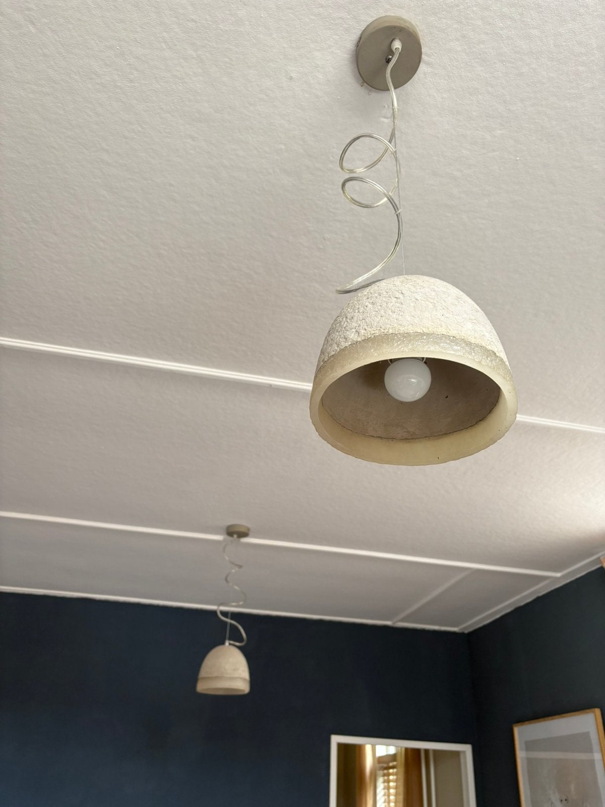 Grijze beton look lampen, Ophalen of Verzenden, Zo goed als nieuw