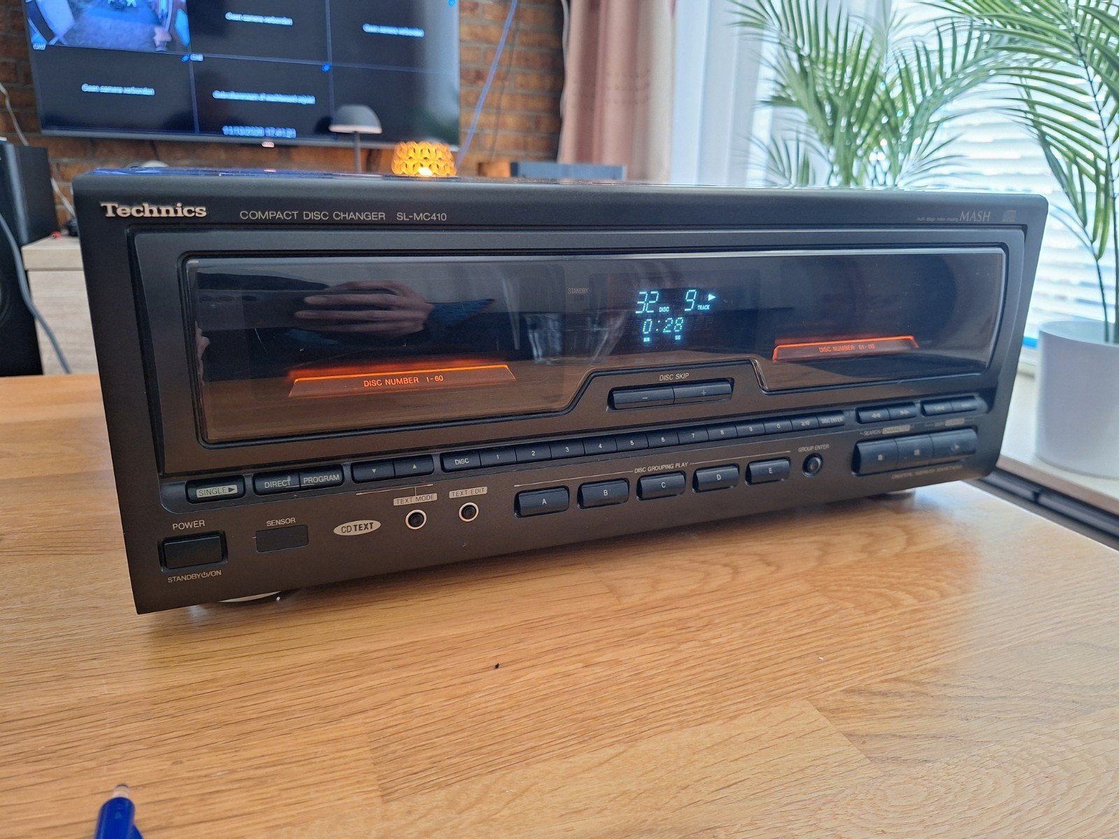 Technics SL MC410 de 110+1 cd wisselaar, Ophalen, Gebruikt, Technics, Wisselaar