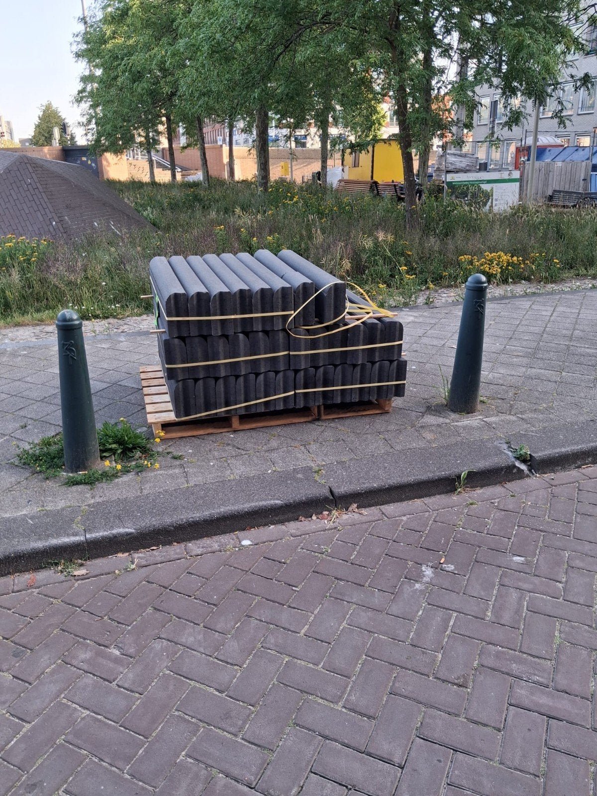 Antraciete gazon banden 10x20, Ophalen, Overige typen, Nieuw, Minder dan 20 cm
