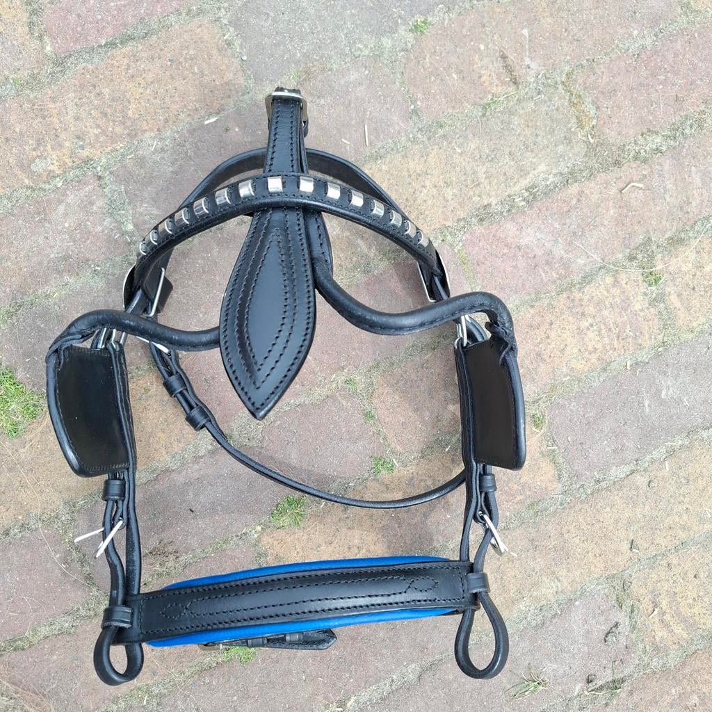 Leren menhoofdstel maat Minishet, Dieren en Toebehoren, Paarden en Pony's | Hoofdstellen en Tuigage, Ophalen of Verzenden, Nieuw