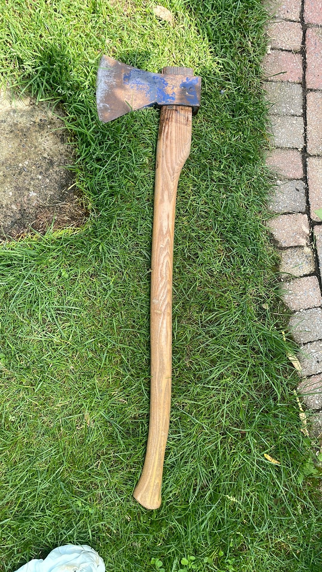 bijl 2 kg steel 90 cm, Ophalen, Gebruikt, Bijl