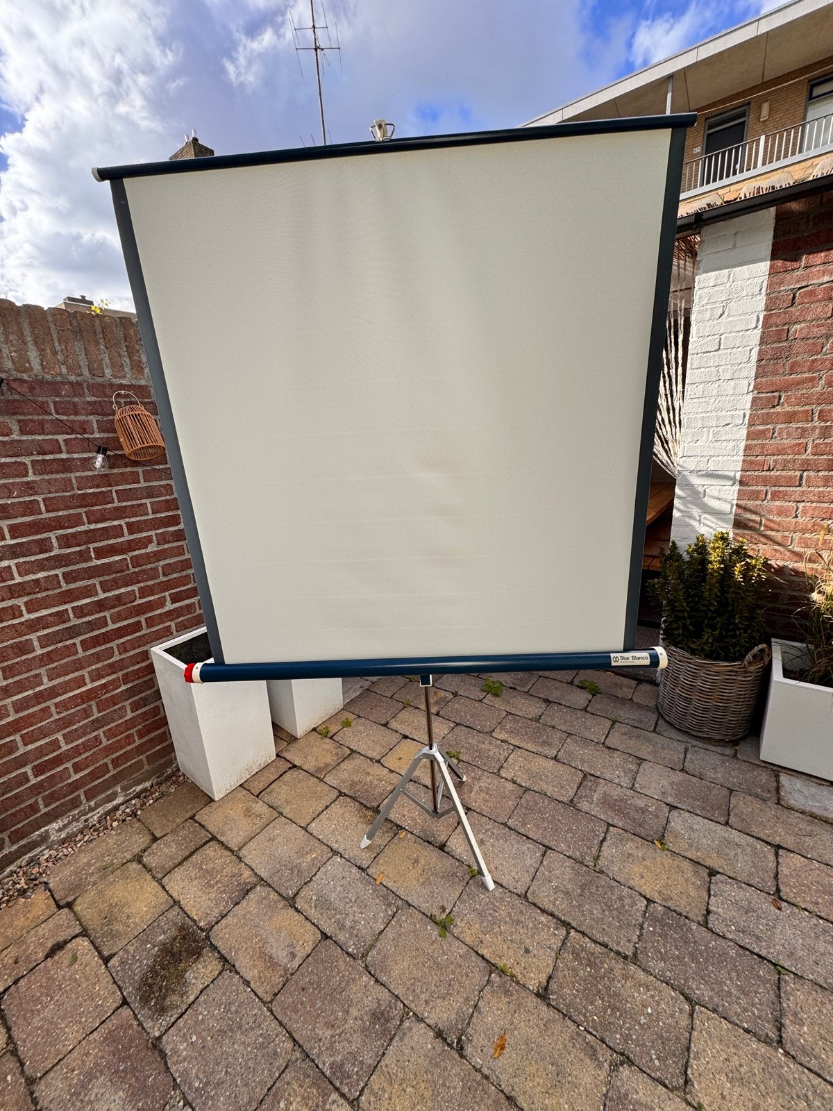 Star Blanco Projectiescherm met Statief - Made in Germany, Ophalen, Handmatig, Zo goed als nieuw