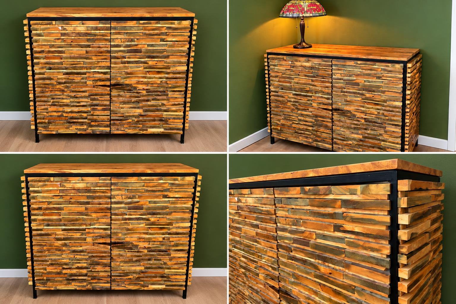 Kast teak hout zeer uniek mooi, Ophalen of Verzenden, Zo goed als nieuw, Rechthoekig, Hout