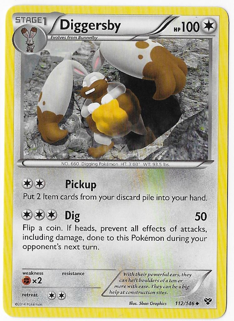 XY,  Diggersby [uncommon] 112/146, Verzenden, Nieuw, Losse kaart