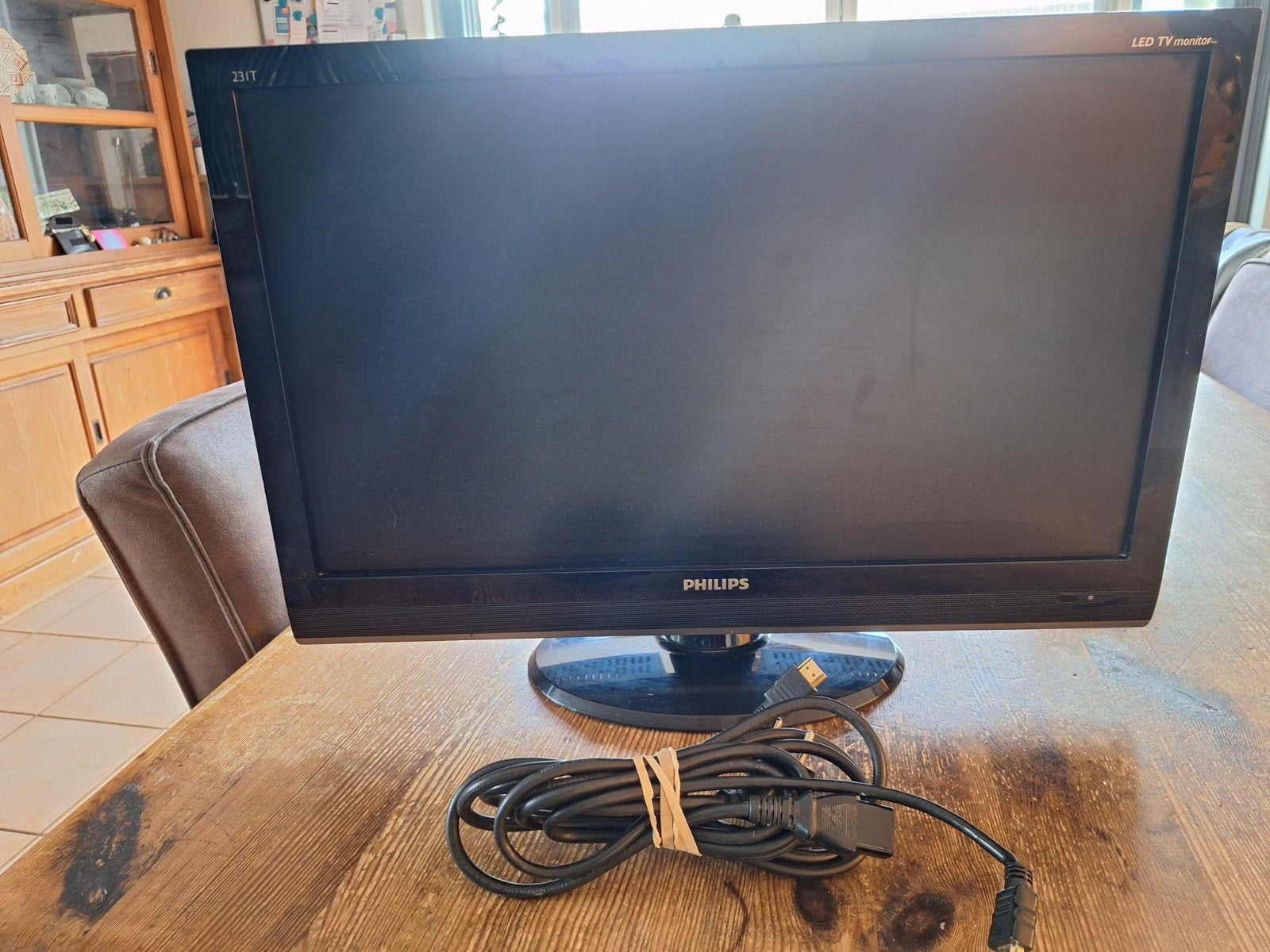 Philips led tv monitor, 23 inch, Ophalen, Gebruikt