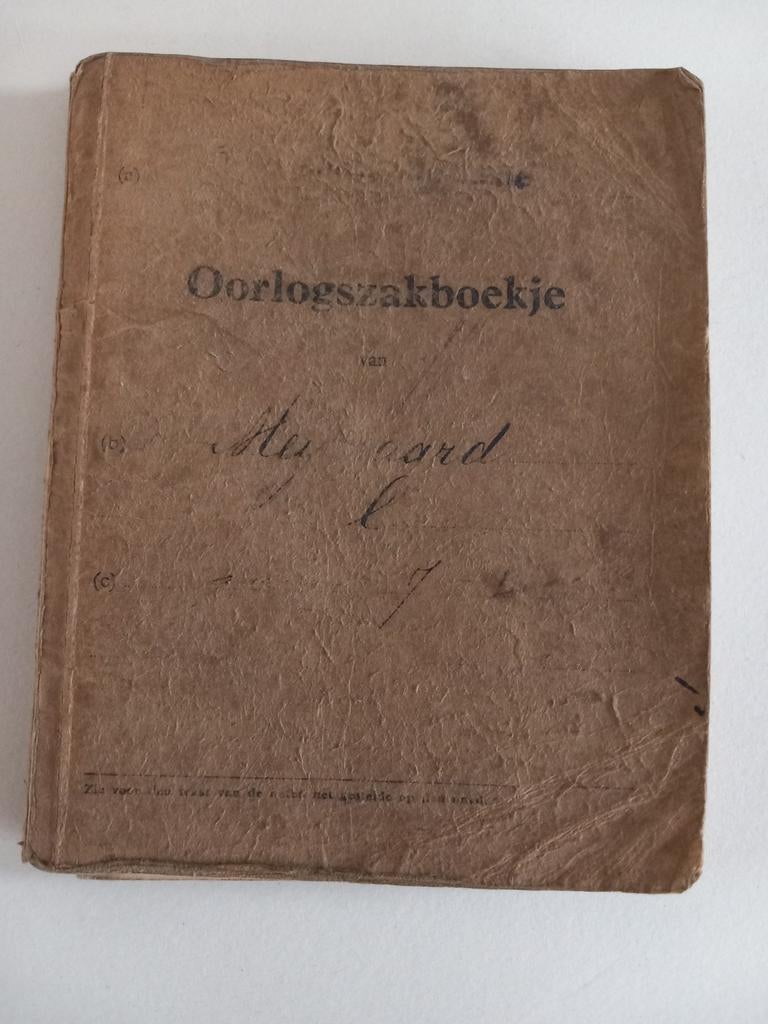 Zakboekje Nederlands 1940 Grebbelinie Woudenberg 15 Regiment, ., Ophalen of Verzenden, ., Nederland