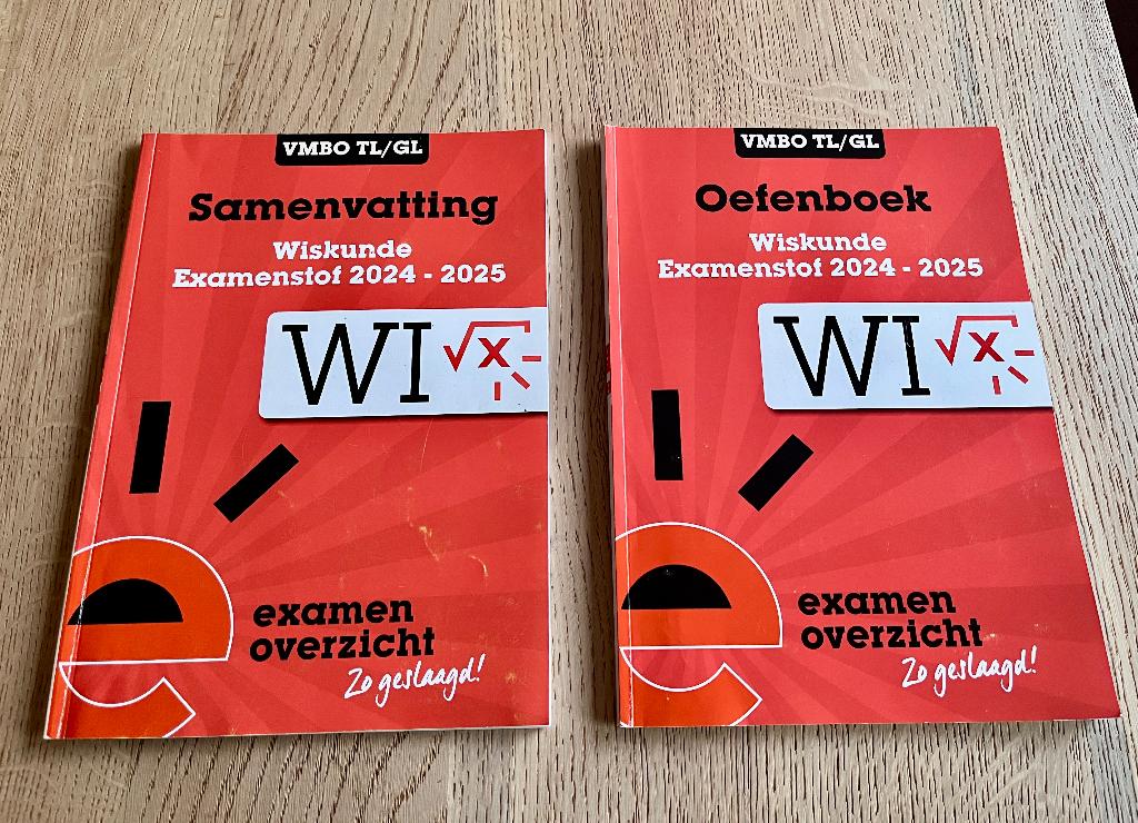 ExamenOverzicht Wiskunde VMBO GL/TL samenvatting + oefenboek, Ophalen of Verzenden, Zo goed als nieuw, VMBO, Wiskunde A