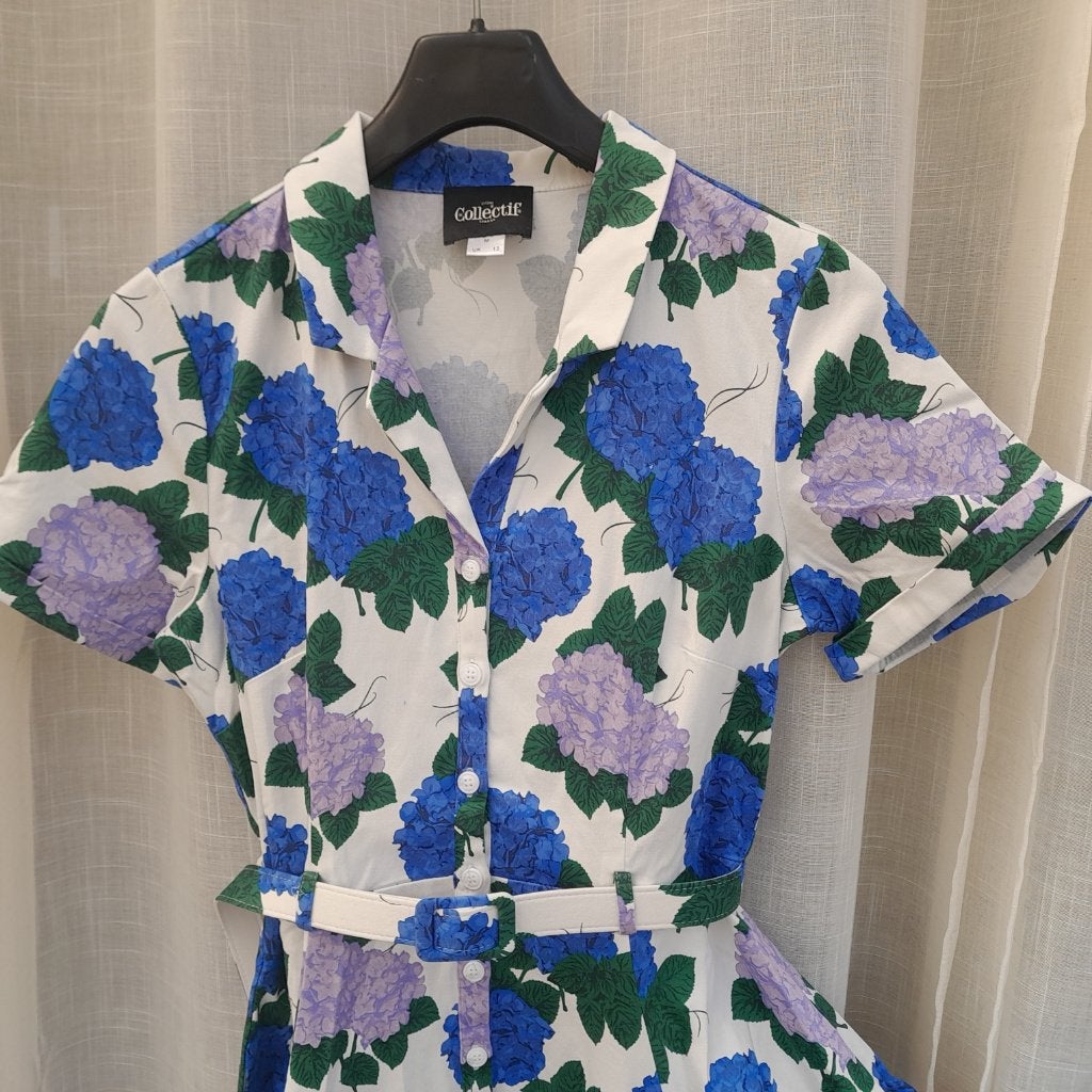 swingjurk hortensia M collectif, Kleding | Dames, Jurken, Maat 38/40 (M), Collectif, Meerkleurig, Ophalen of Verzenden