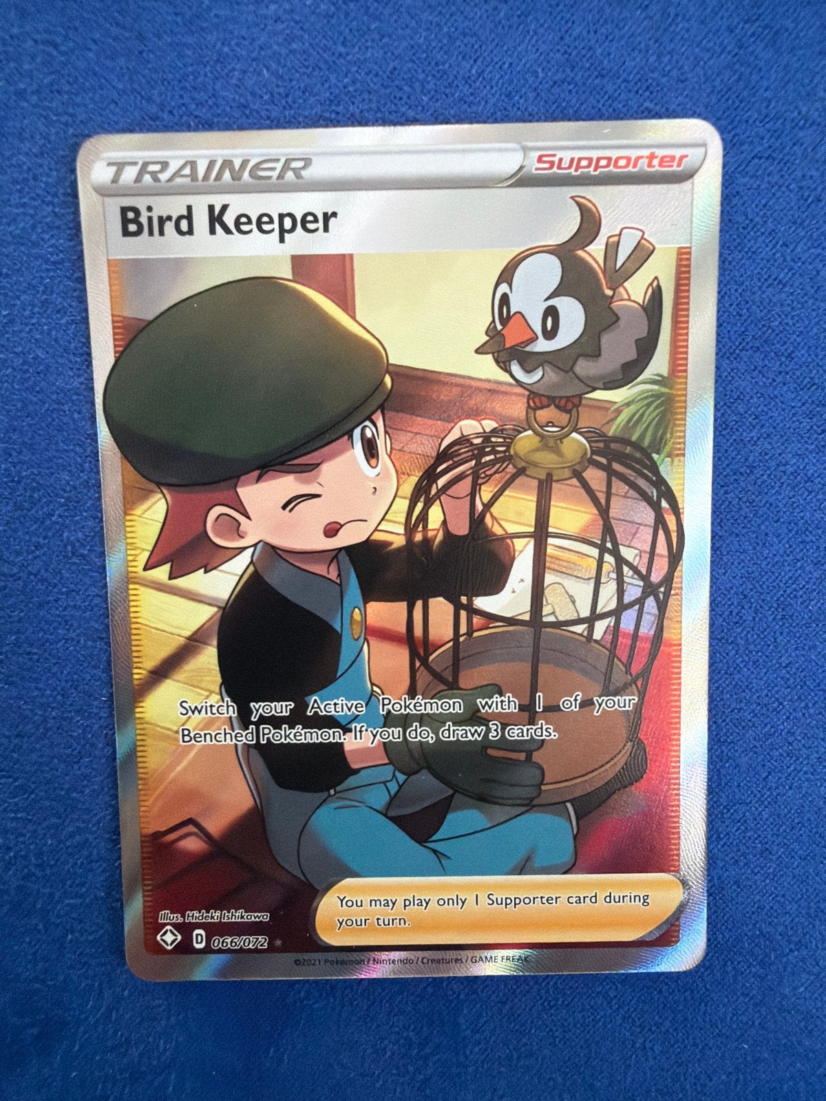 Pokémon TCG: Bird Keeper Trainer Kaart (Full Art), Hobby en Vrije tijd, Verzamelkaartspellen | Pokémon, Ophalen of Verzenden, Zo goed als nieuw