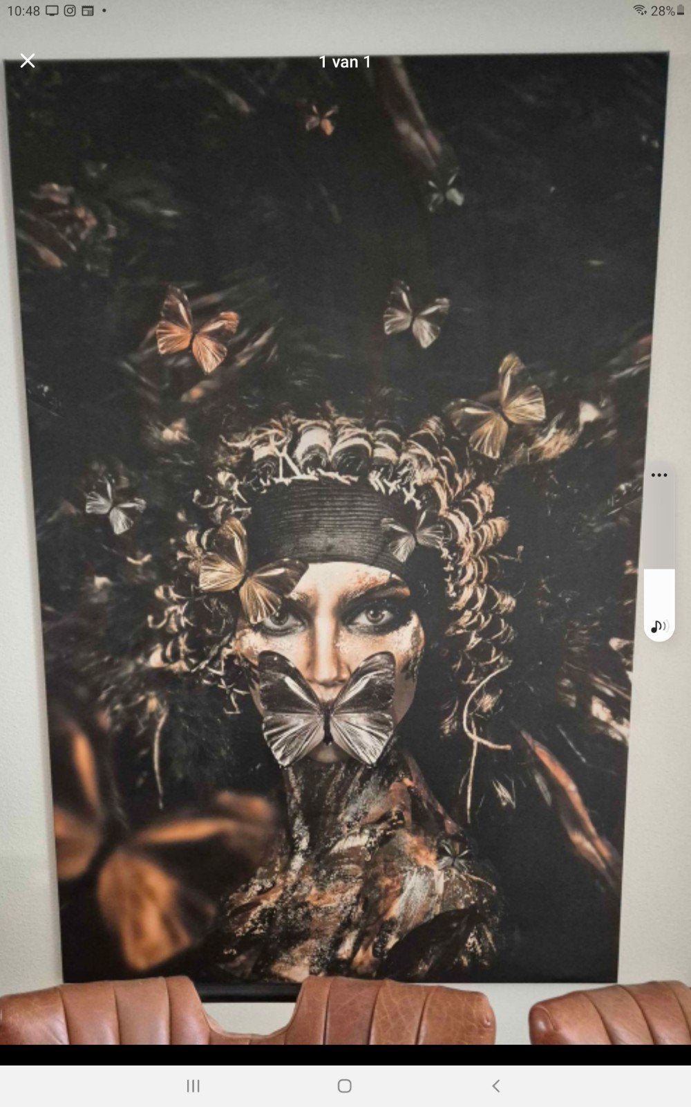 Groot schilderij afmeting B x H 120x180, Antiek en Kunst, Kunst | Schilderijen | Klassiek, Verzenden