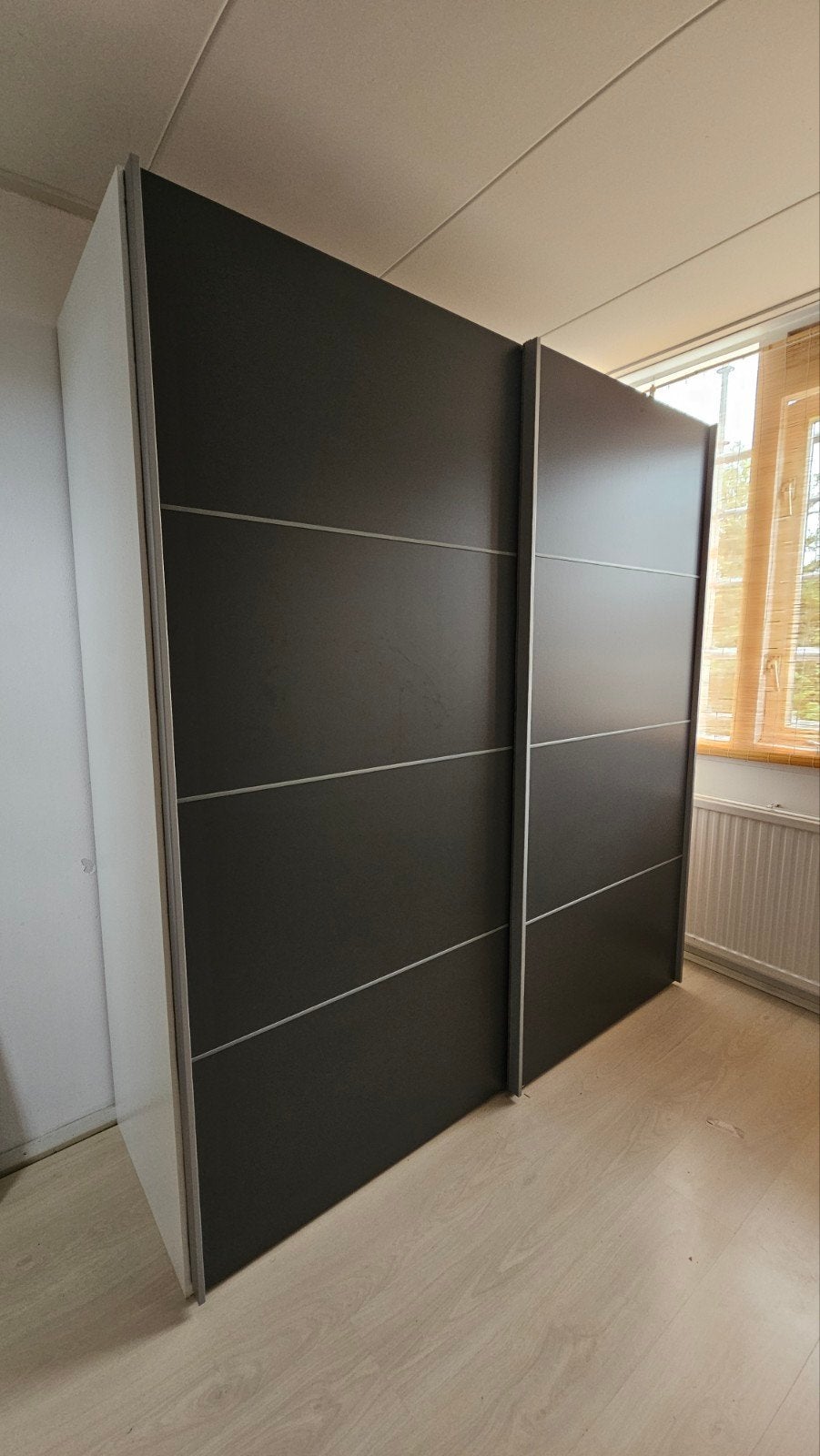 Schuifdeurkast Verona – 200 x 182 x 64 cm – ZGAN, Ophalen, Zo goed als nieuw, 50 tot 75 cm, 200 cm of meer