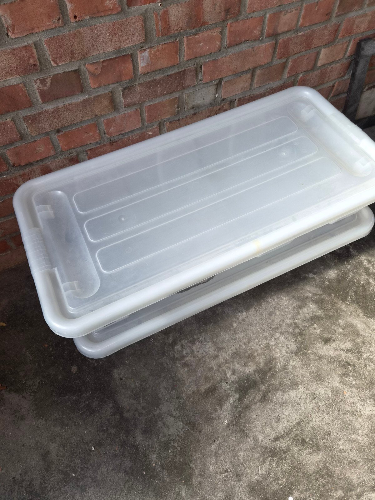 onder bed kratten, Ophalen, 40 tot 60 cm, Minder dan 35 cm, Zo goed als nieuw