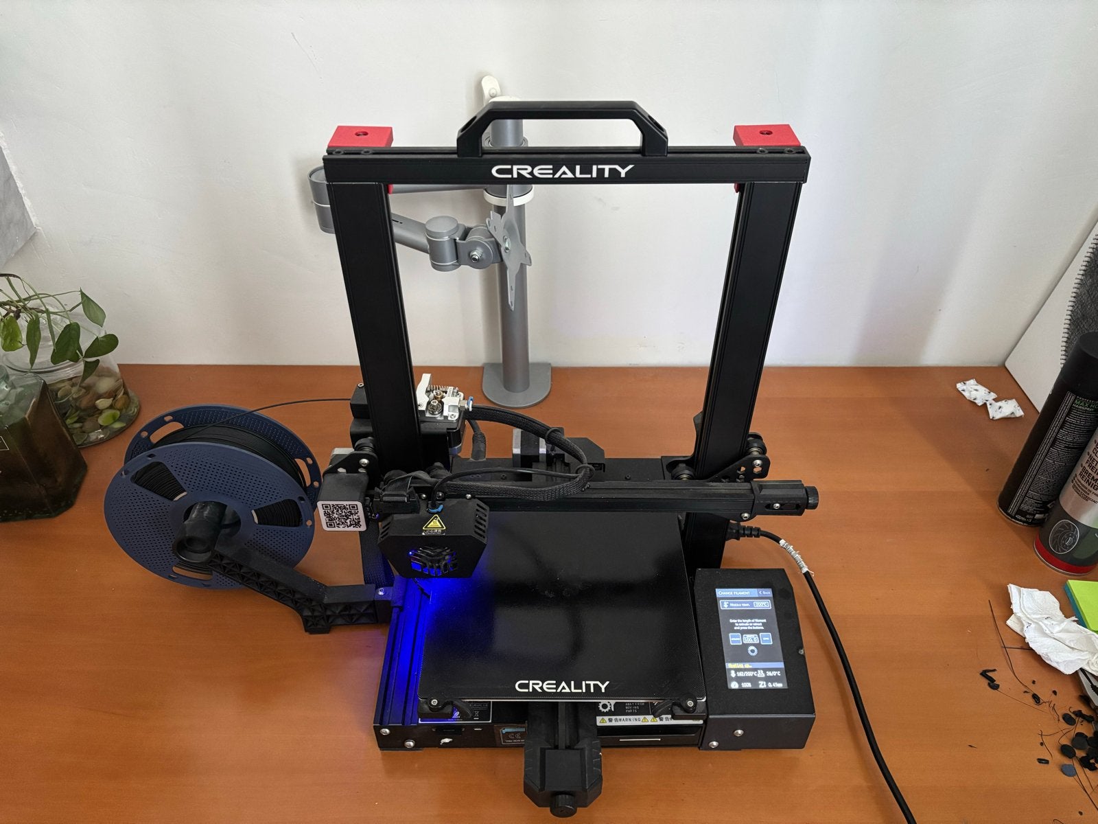 Werkende Creality CR-6 SE 3D-printer met filament steun, Computers en Software, 3D Printers, Ophalen, Gebruikt, Filament