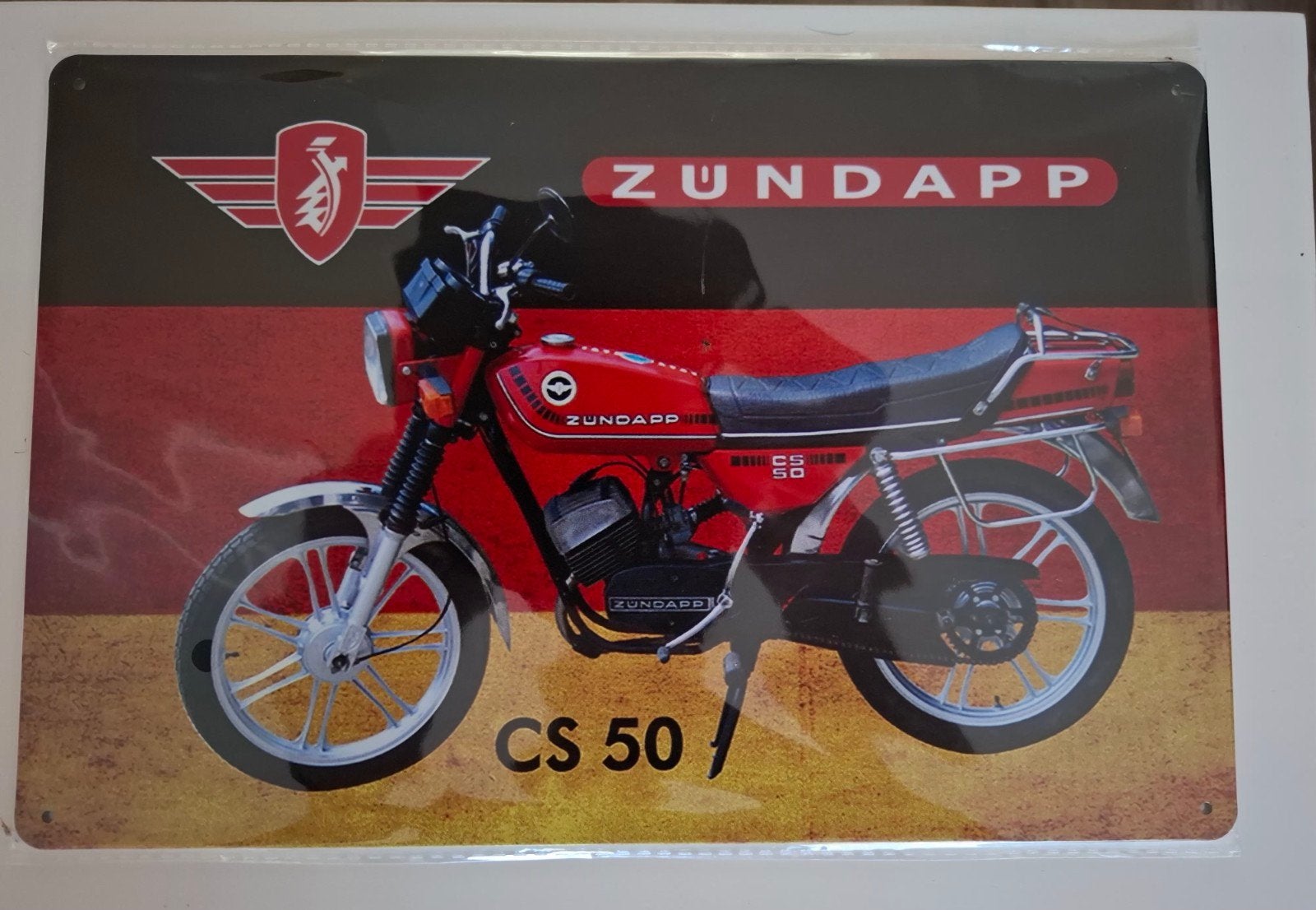 Zündapp emaille bordje, Ophalen of Verzenden, Nieuw, Overige typen